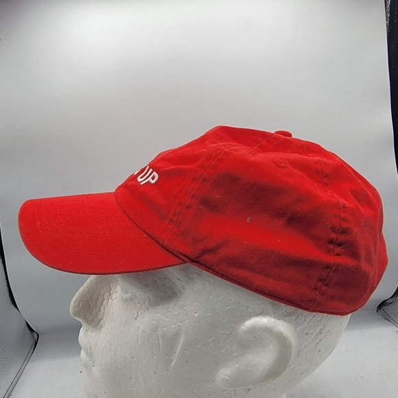 Wheels Up Hat Red American Flag Adjustable Strap Back Casual Outdoors - Picture 2 of 9